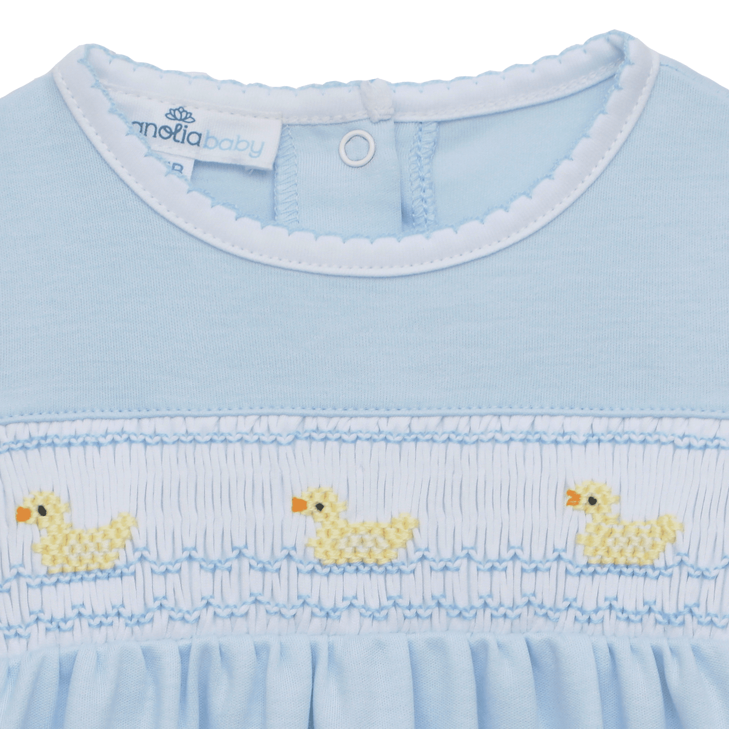 Little Ducklings Classics Smocked Gown - Light Blue - Magnolia BabyGown