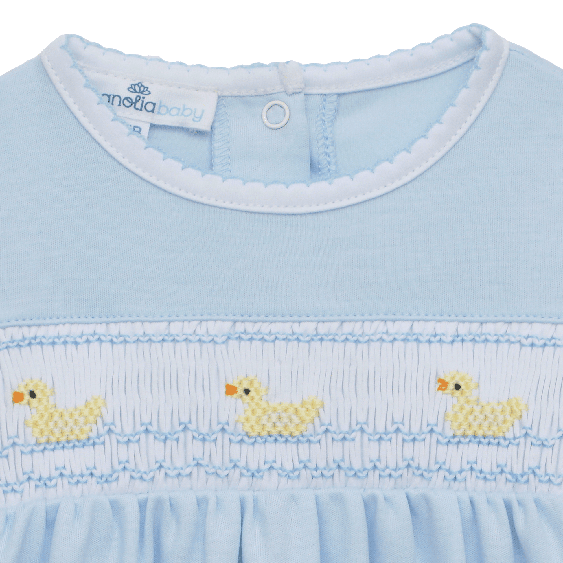 Little Ducklings Classics Smocked Gown - Light Blue - Magnolia BabyGown