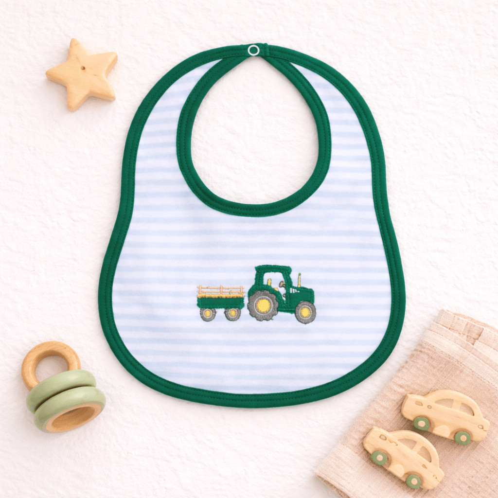 Little Farmer Applique Bib - Magnolia BabyBib
