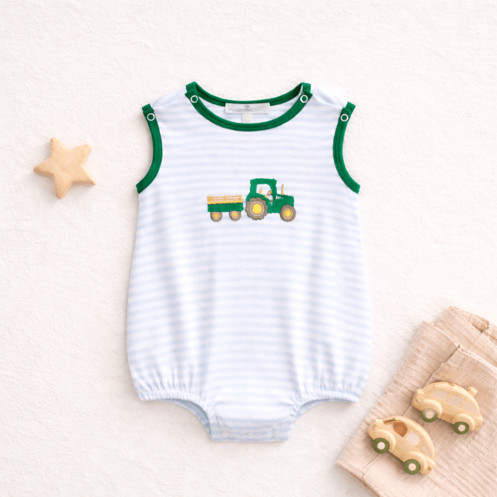 Little Farmer Applique Bubble - Magnolia BabyBubble