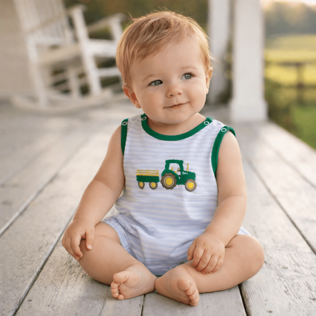 Little Farmer Applique Bubble - Magnolia BabyBubble