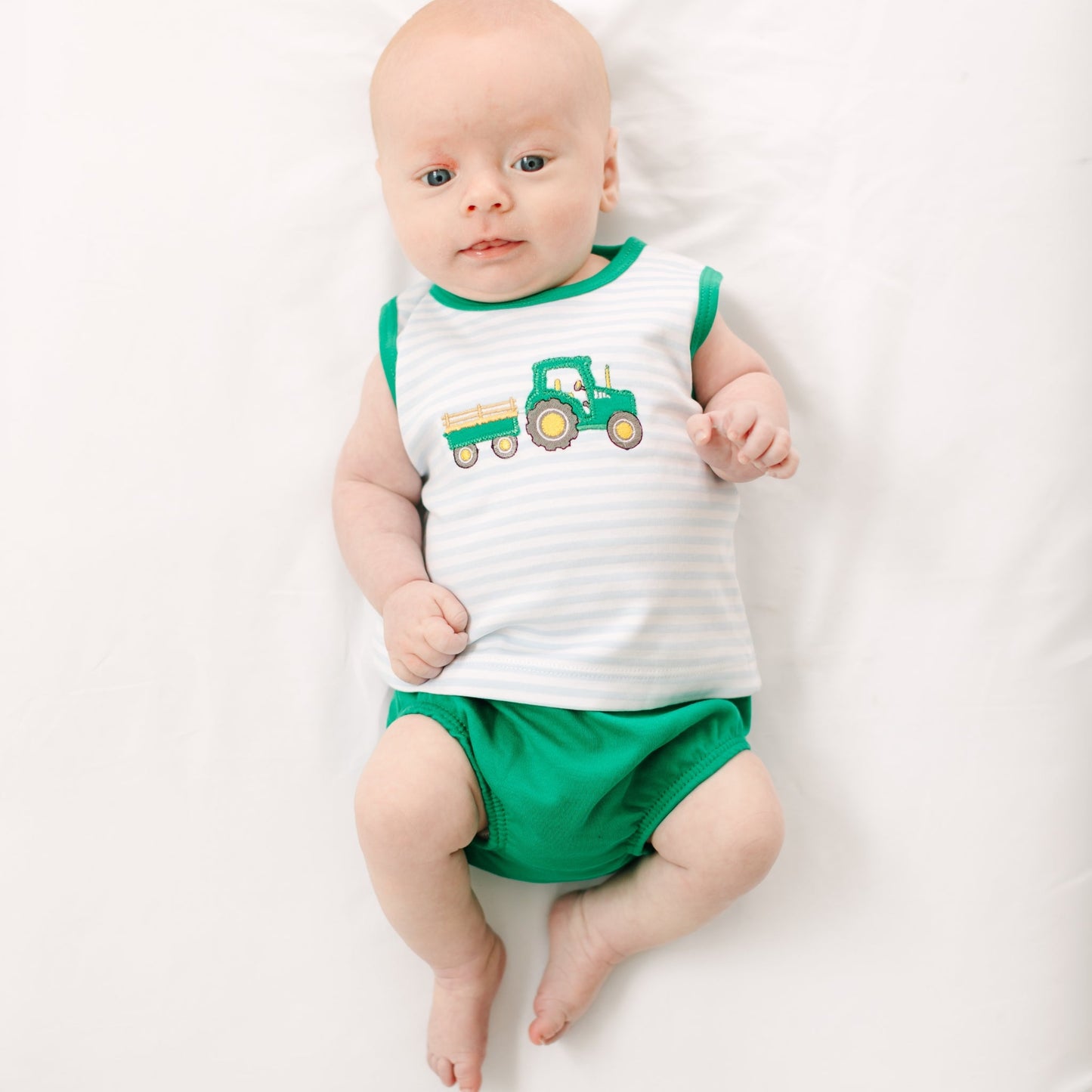 Little Farmer Applique Diaper Cover Set - Magnolia BabyDiaper Cover