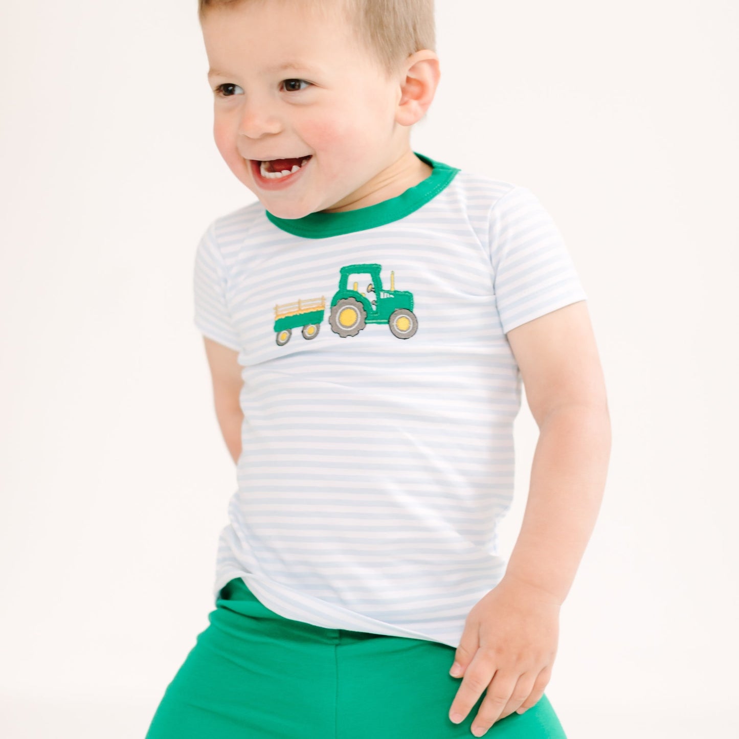 Little Farmer Applique Short Pajamas - Magnolia BabyShort Pajamas