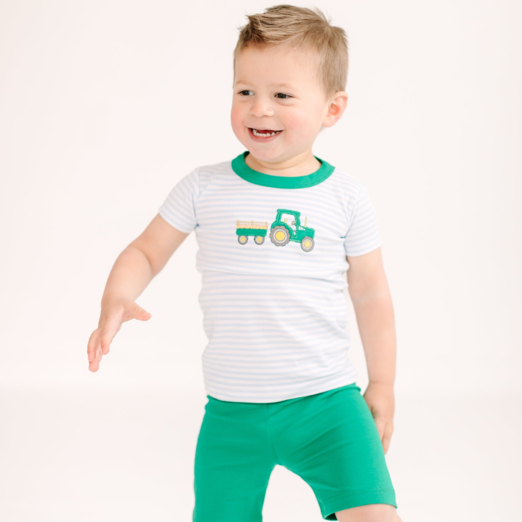 Little Farmer Applique Short Pajamas - Magnolia BabyShort Pajamas