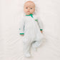 Little Farmer Applique Zip Footie - Magnolia BabyFootie