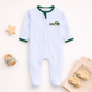 Little Farmer Applique Zip Footie - Magnolia BabyFootie