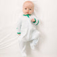 Little Farmer Applique Zip Footie - Magnolia BabyFootie