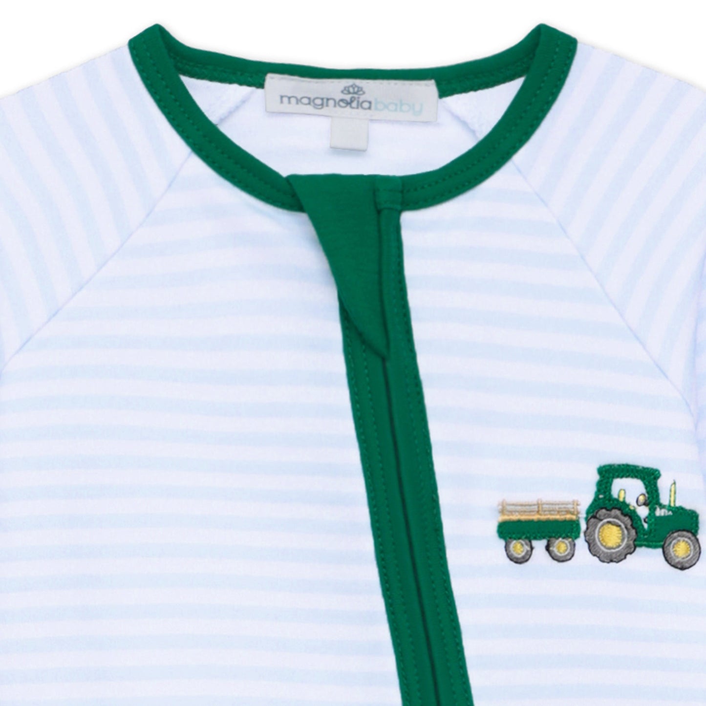 Little Farmer Applique Zip Playsuit - Magnolia BabyPlaysuit