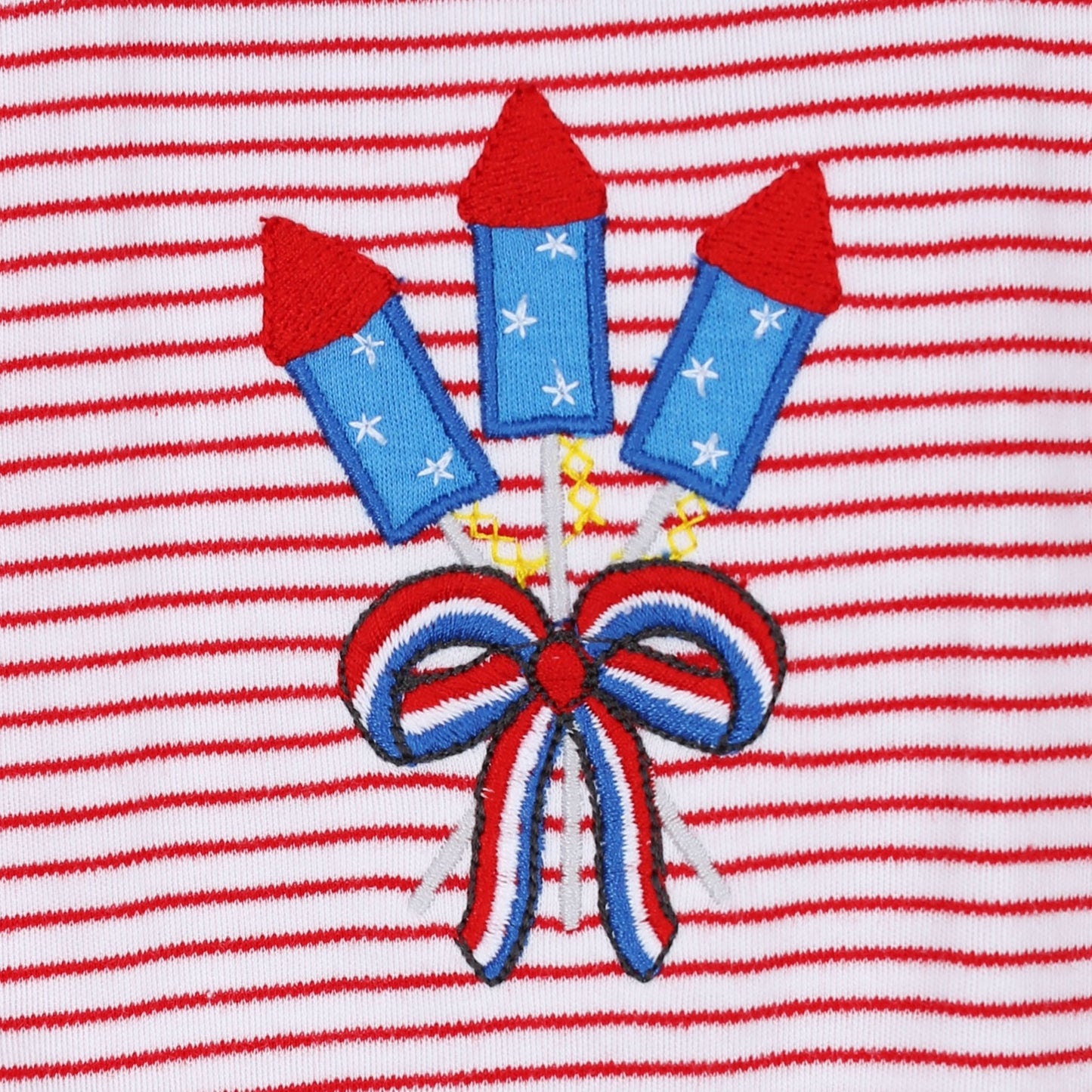 Little Firecracker Applique Flutters Dress - Magnolia BabyDress