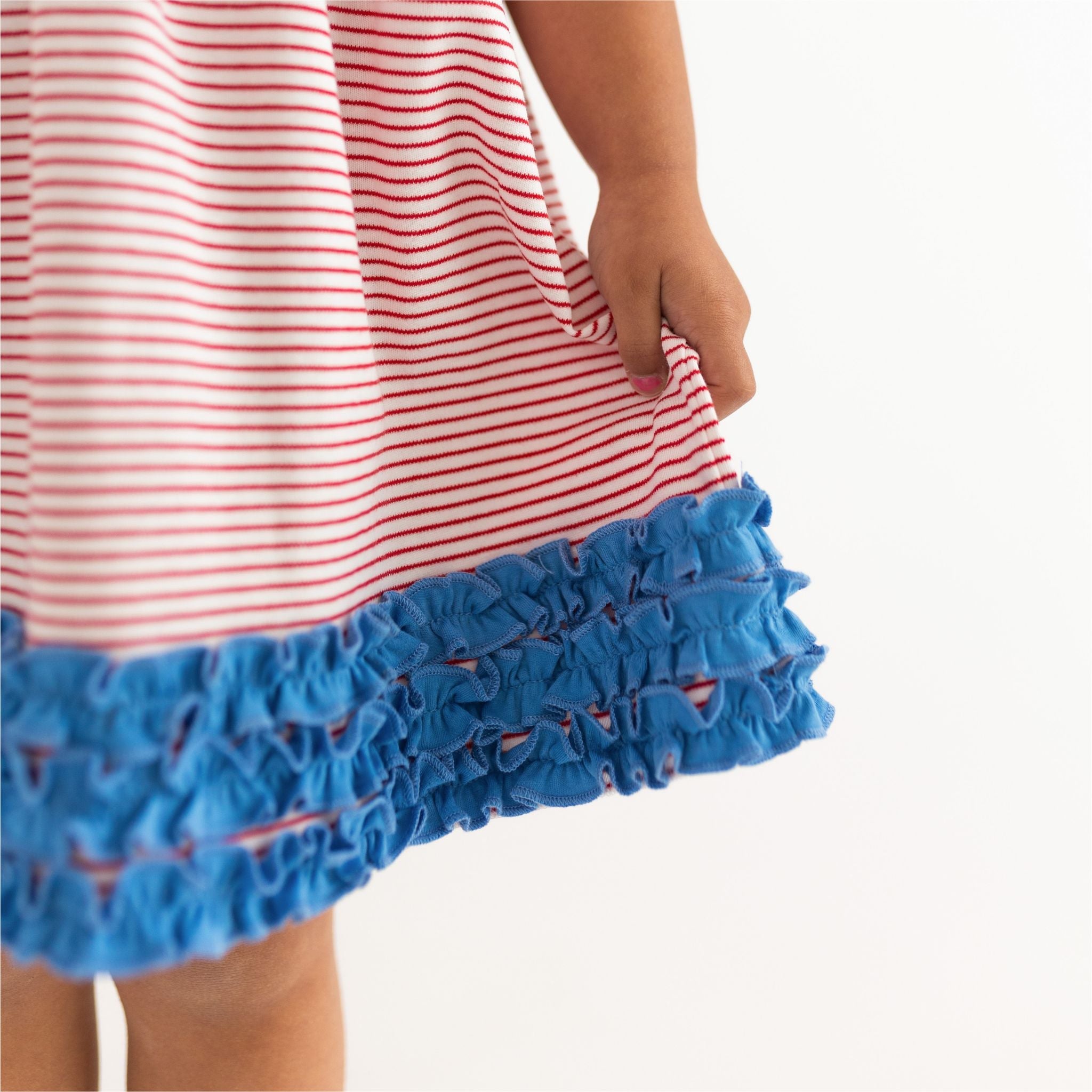 Little Firecracker Applique Flutters Dress - Magnolia BabyDress