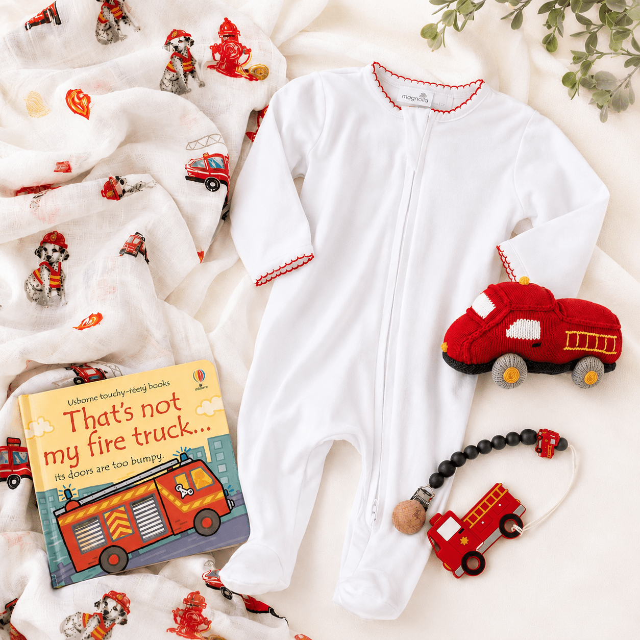 Little Fireman Gift Set - Magnolia BabyFootie Gift Set