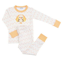  Little Gobbler Applique Long Pajamas - Magnolia BabyLong Pajamas