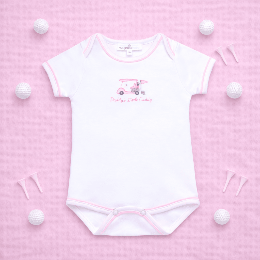 Little Golfer Bodysuit - Pink - Magnolia BabyBodysuit