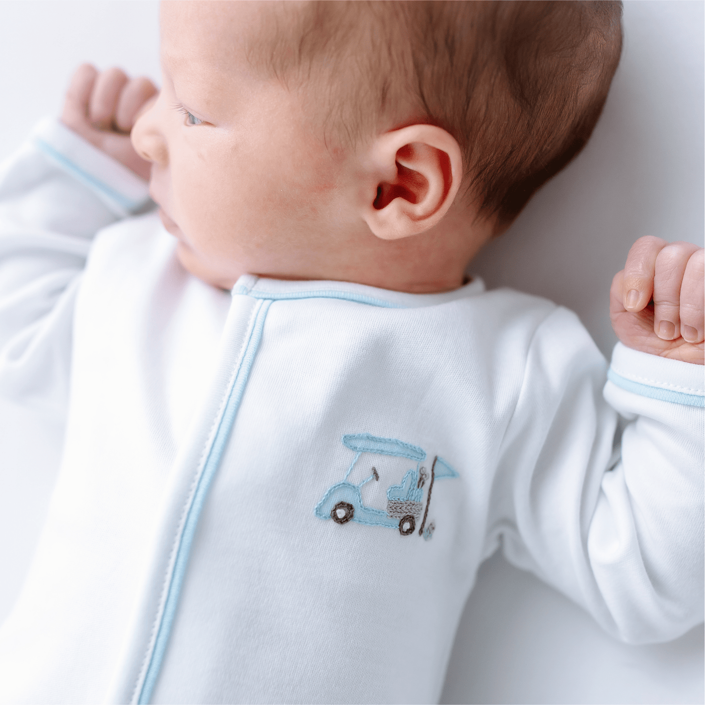 Little Golfer Footie - Light Blue - Magnolia BabyFootie