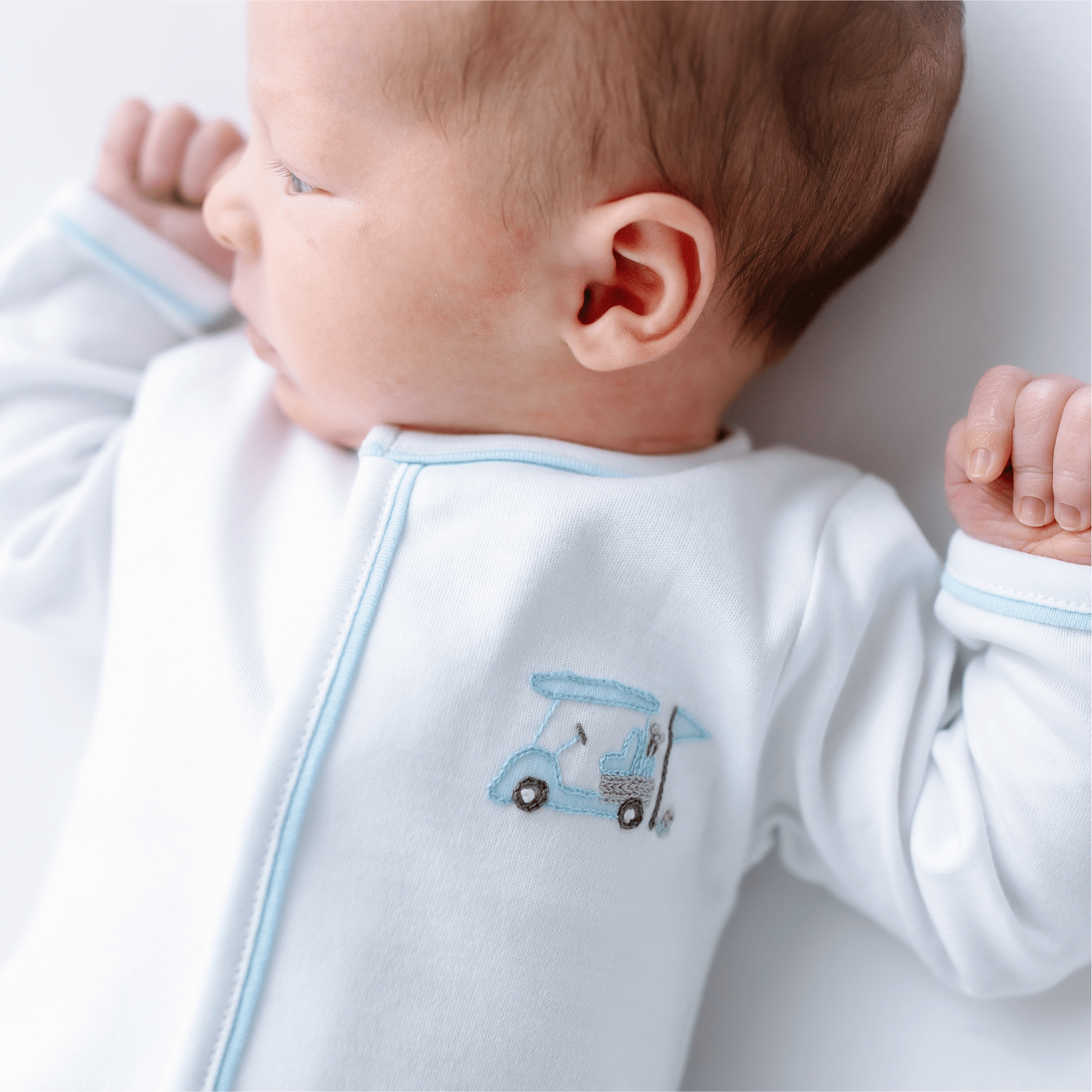 Little Golfer Footie - Light Blue - Magnolia BabyFootie