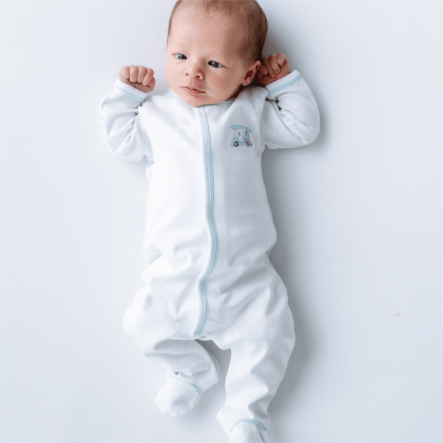 Little Golfer Footie - Light Blue - Magnolia BabyFootie