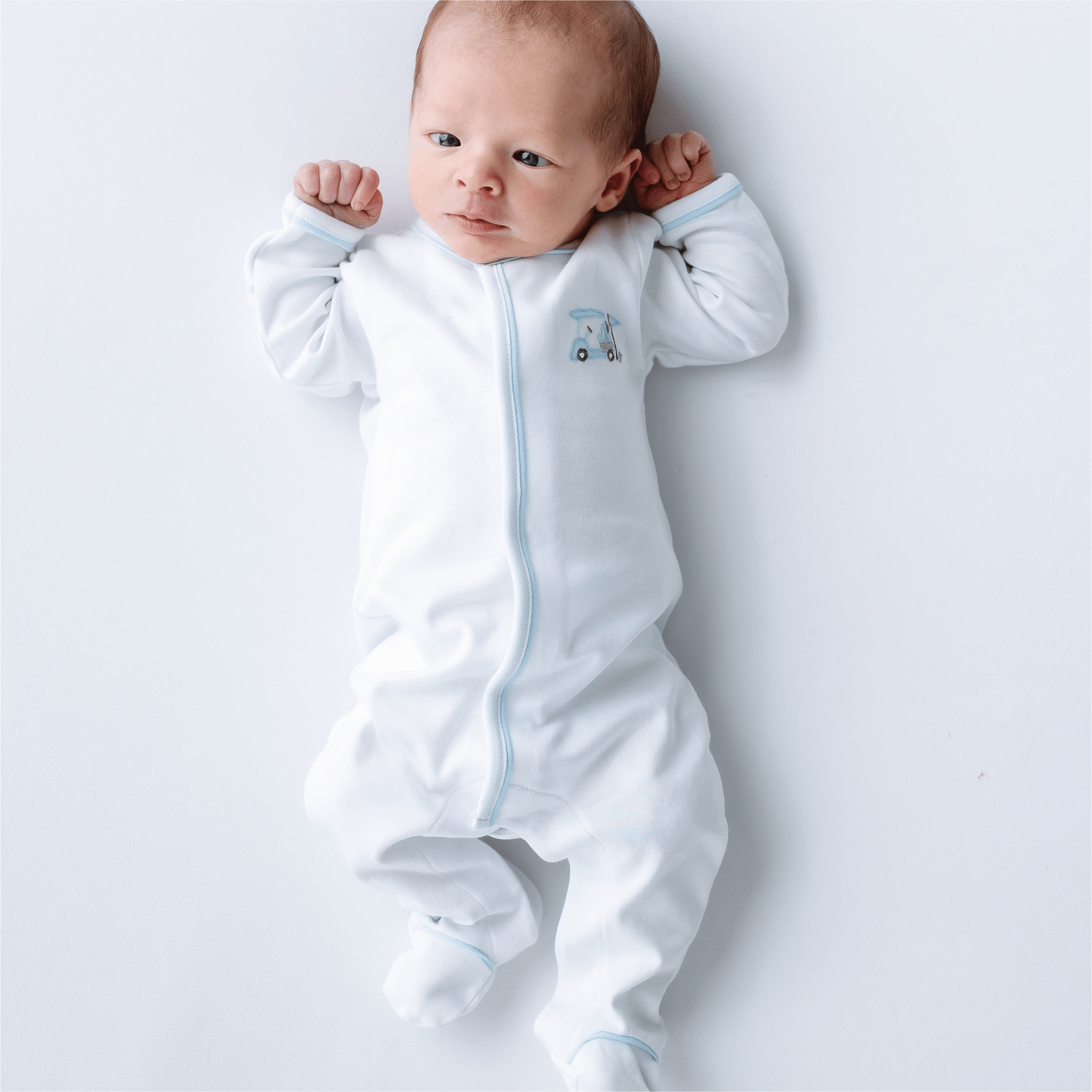 Little Golfer Footie - Light Blue - Magnolia BabyFootie