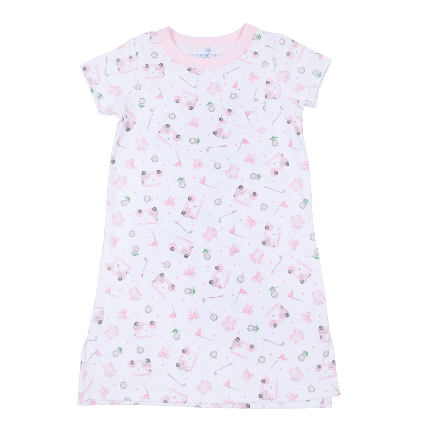 Little Golfer Nightdress - Pink - Magnolia BabyNightdress