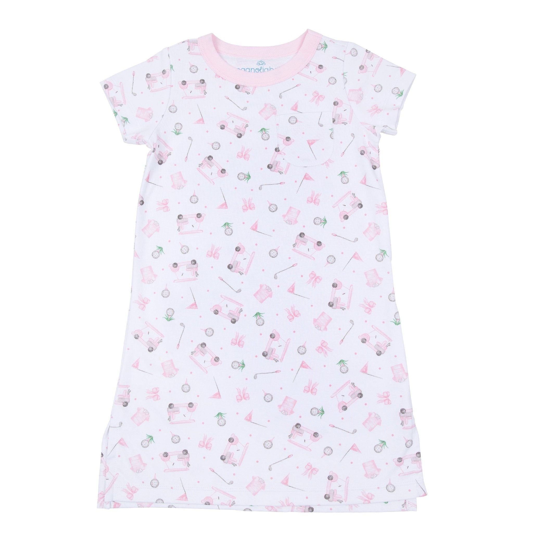 Little Golfer Nightdress - Pink - Magnolia BabyNightdress