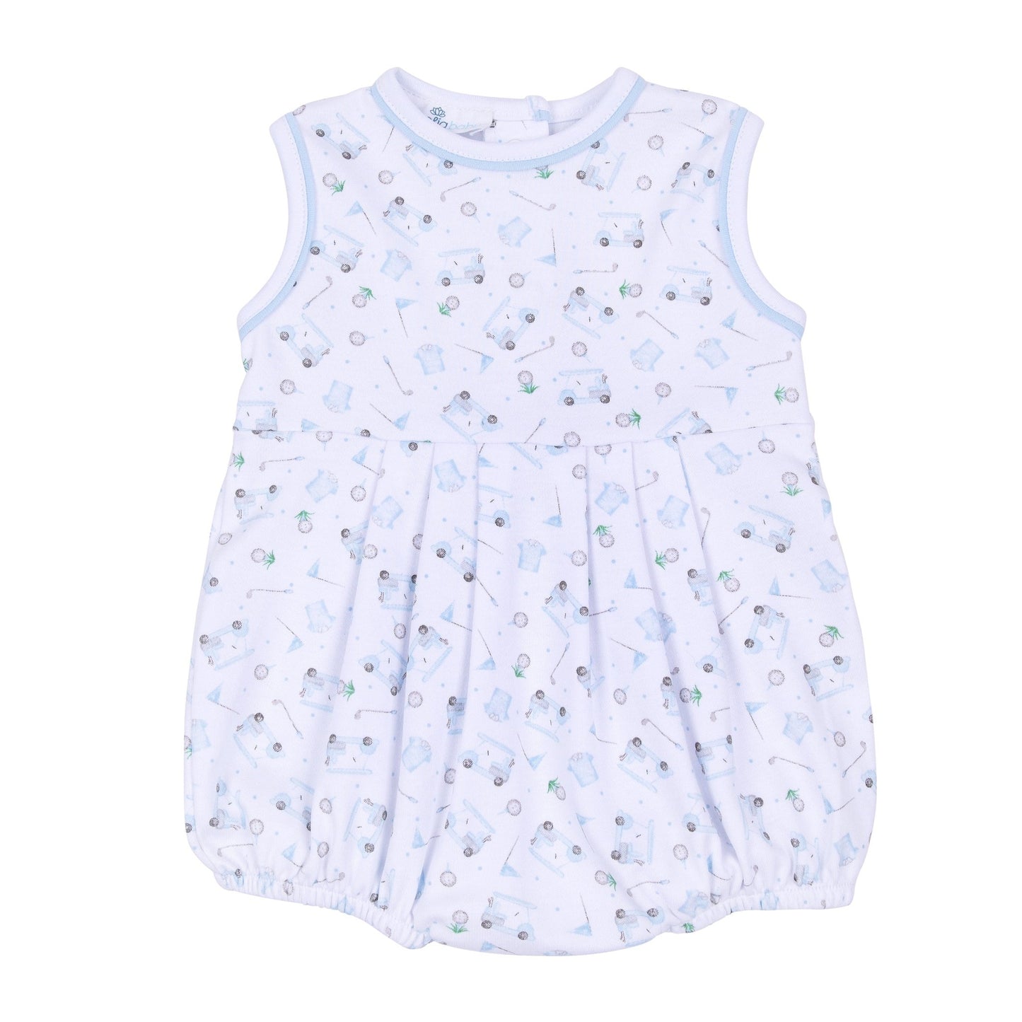 Little Golfer Print Bubble - Light Blue - Magnolia BabyBubble