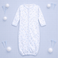 Little Golfer Print Converter - Light Blue - Magnolia BabyConverter Gown