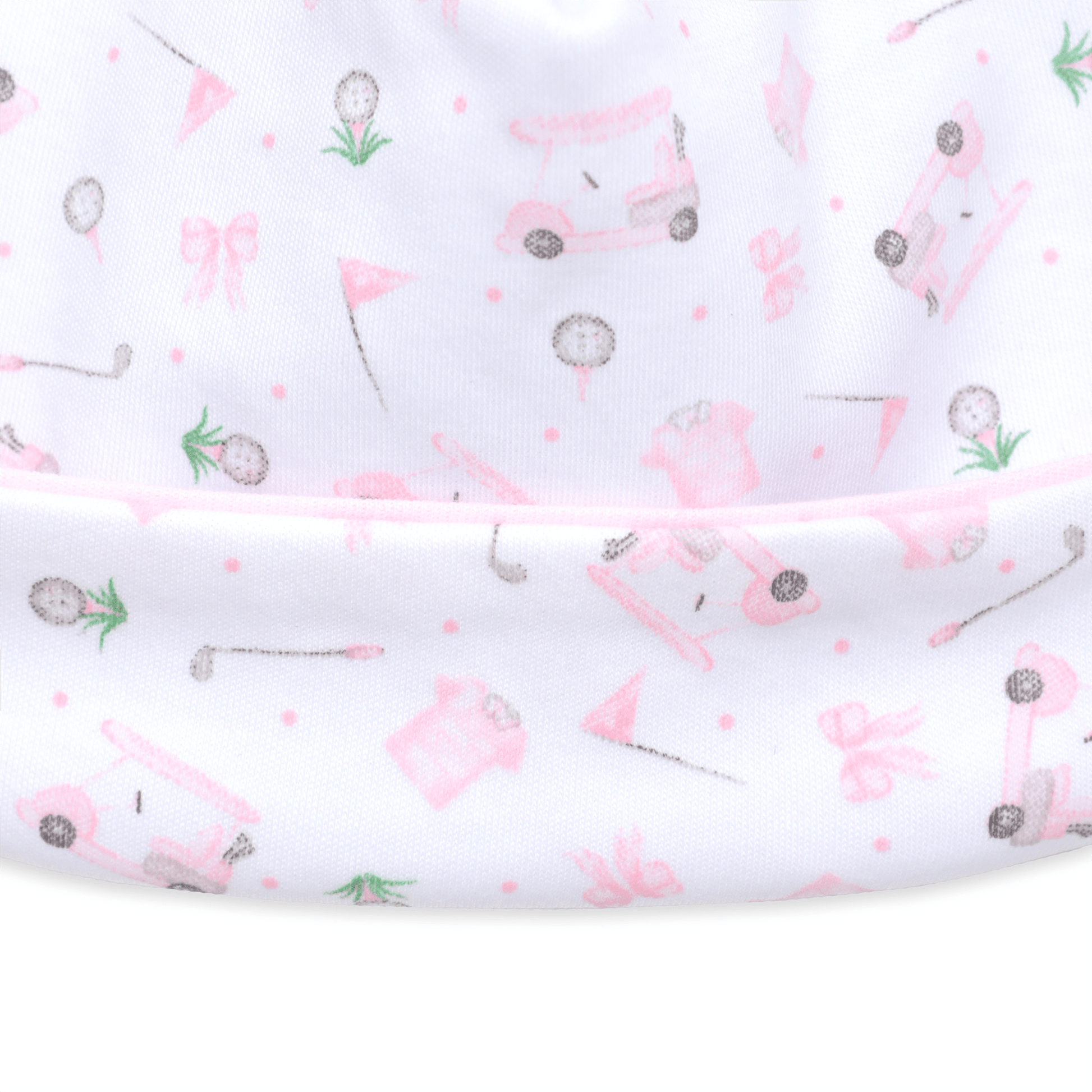 Little Golfer Print Hat - Pink - Magnolia BabyHat