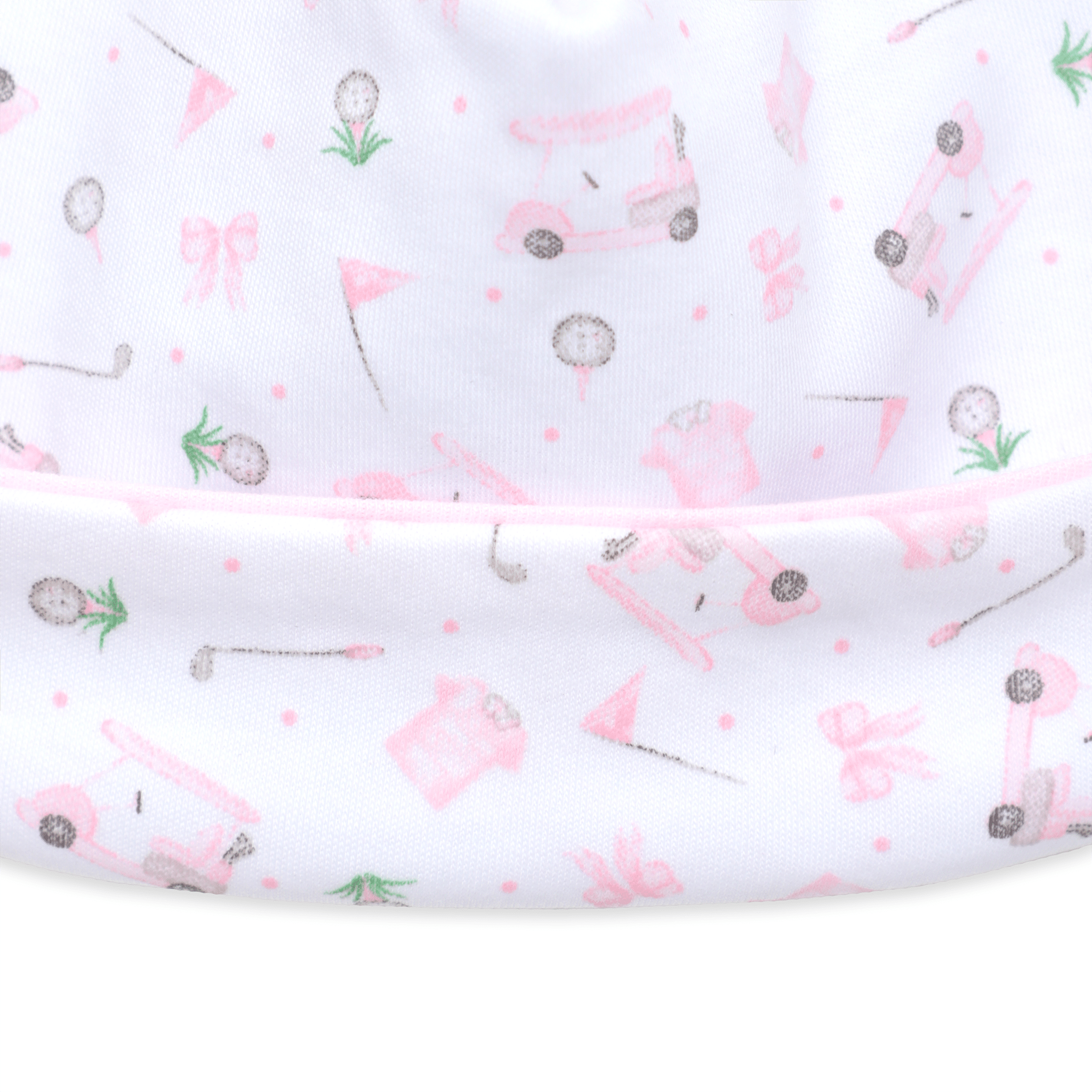 Little Golfer Print Hat - Pink - Magnolia BabyHat