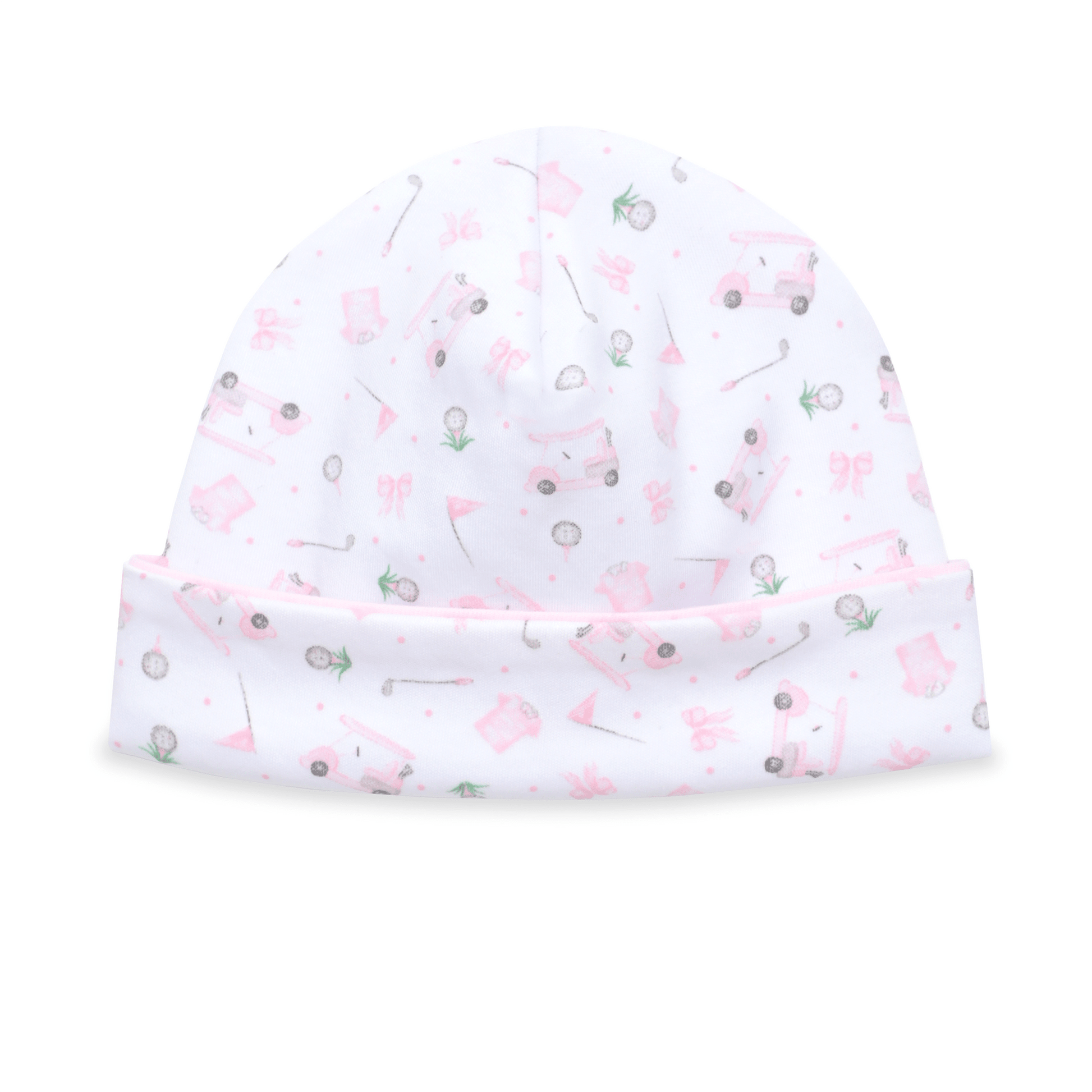 Little Golfer Print Hat - Pink - Magnolia BabyHat