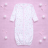 Little Golfer Print Ruffle Converter - Pink - Magnolia BabyConverter Gown
