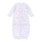Little Golfer Print Ruffle Converter - Pink - Magnolia BabyConverter Gown