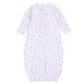 Little Golfer Print Ruffle Converter - Pink - Magnolia BabyConverter Gown