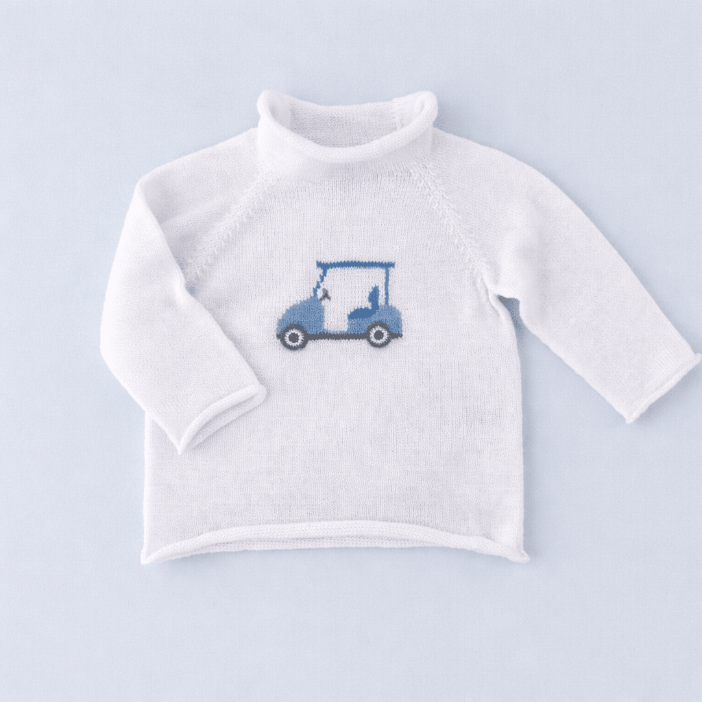 Little Golfer Rollneck Sweater - Light Blue - Magnolia BabyPullover