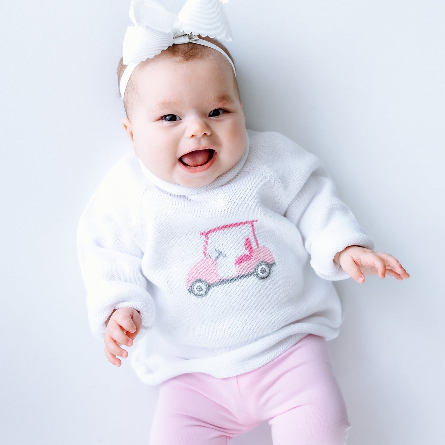 Little Golfer Rollneck Sweater - Pink - Magnolia BabyPullover