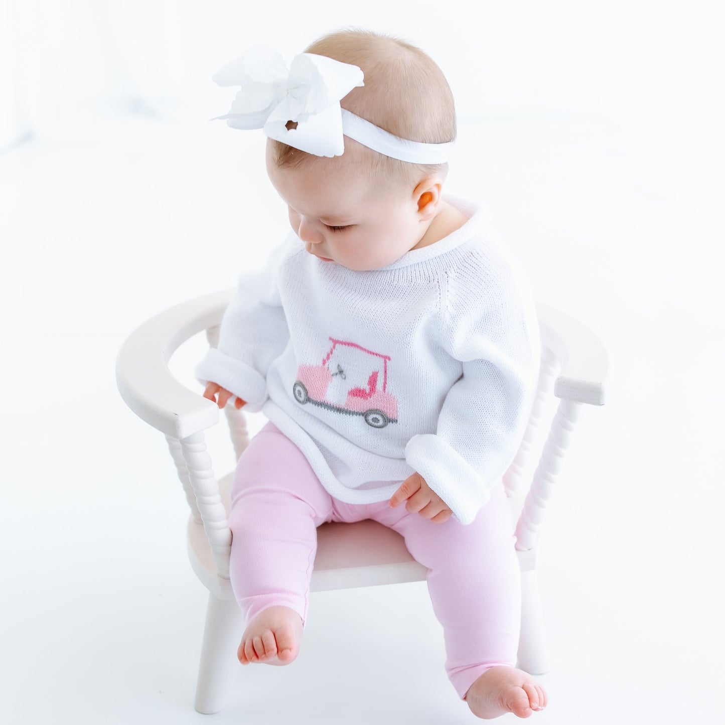 Little Golfer Rollneck Sweater - Pink - Magnolia BabyPullover