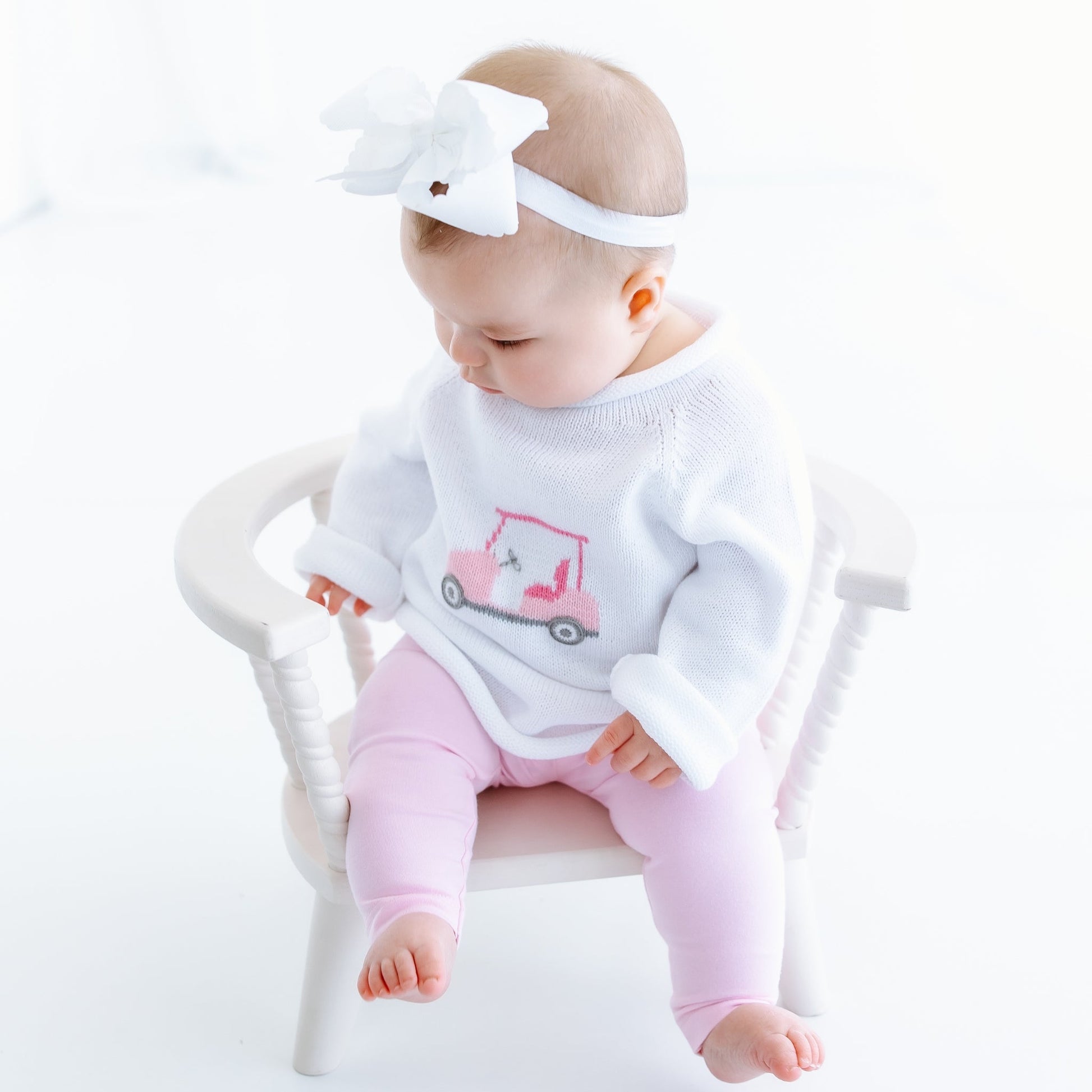 Little Golfer Rollneck Sweater - Pink - Magnolia BabyPullover