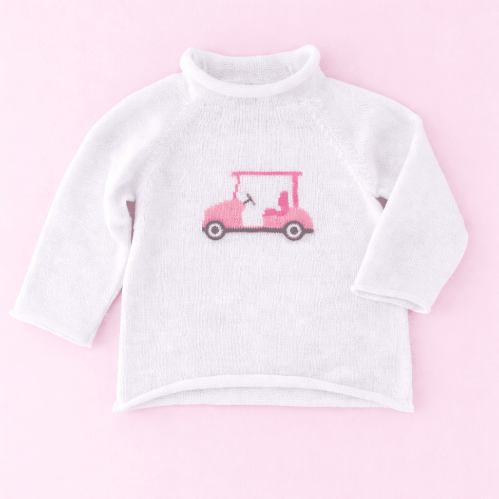 Little Golfer Rollneck Sweater - Pink - Magnolia BabyPullover