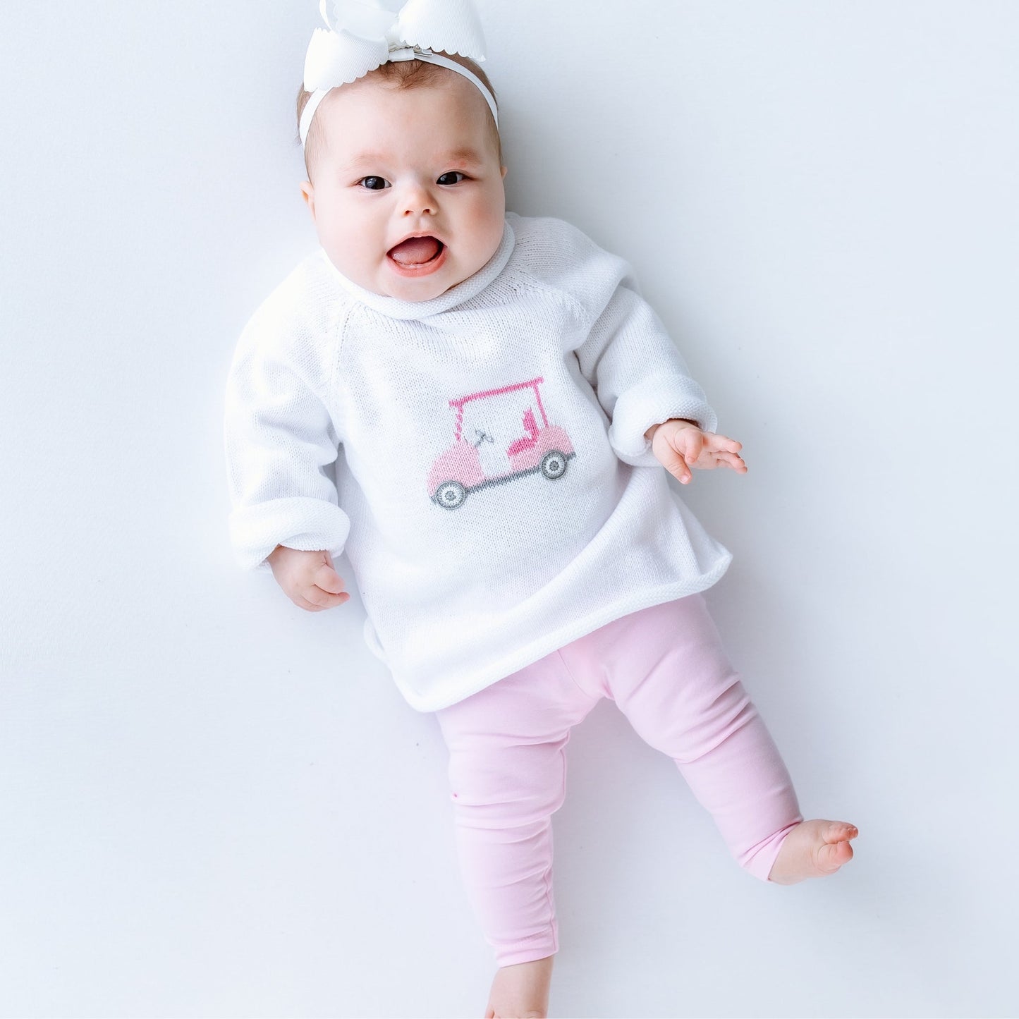 Little Golfer Rollneck Sweater - Pink - Magnolia BabyPullover
