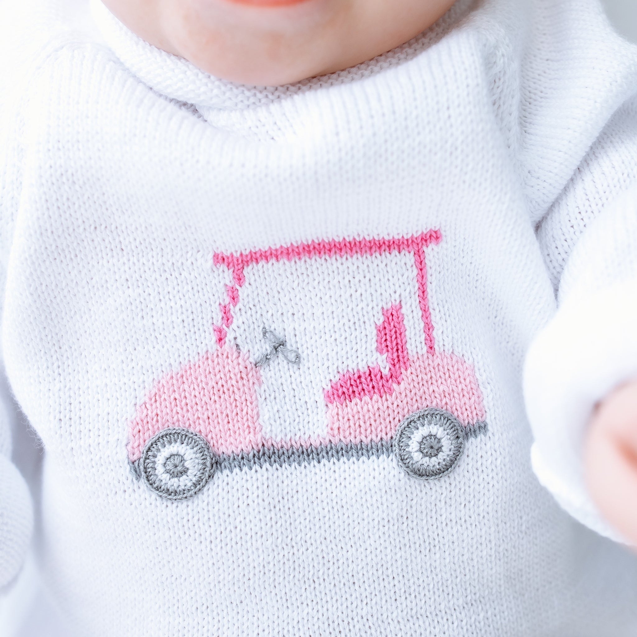 Little Golfer Rollneck Sweater - Pink - Magnolia BabyPullover