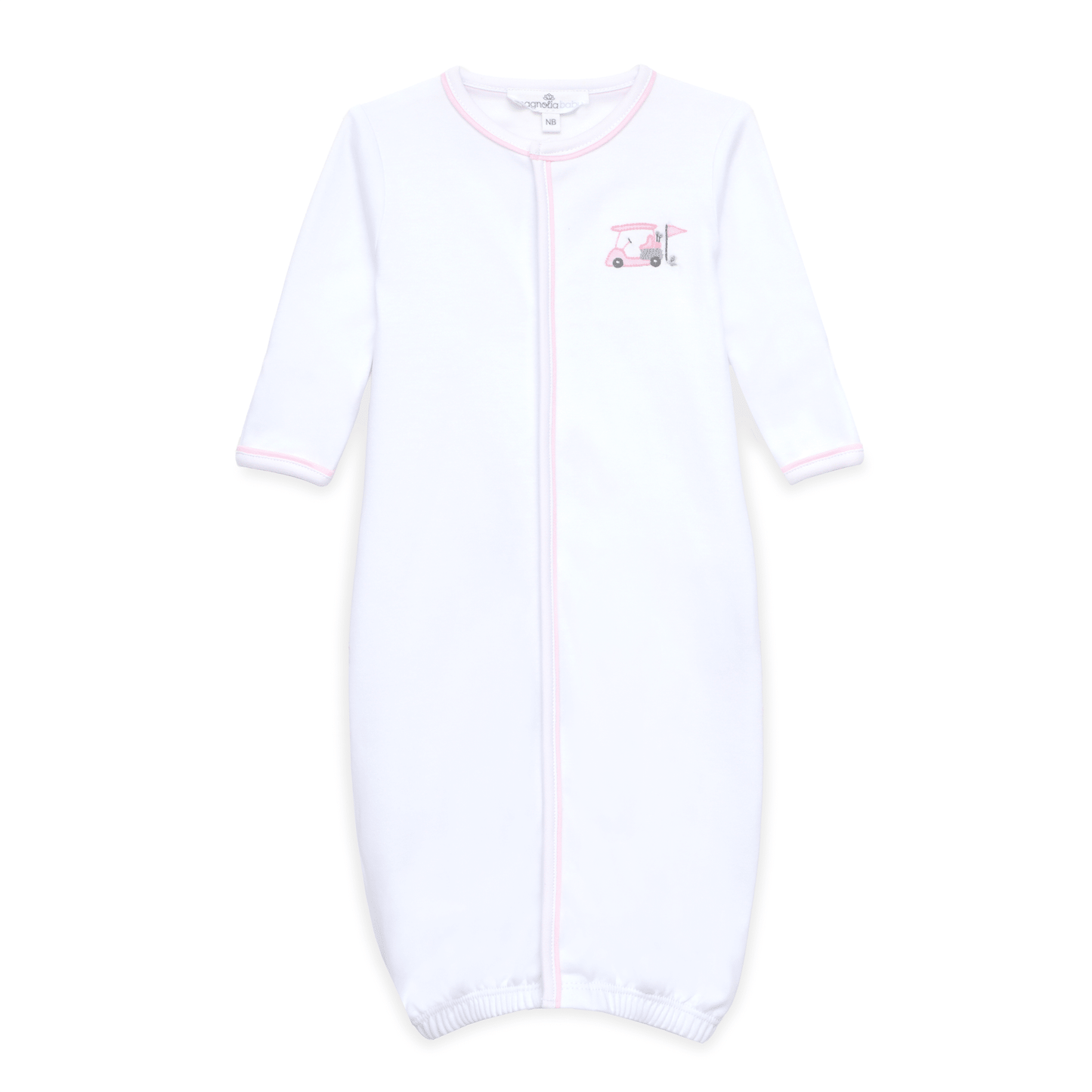 Little Golfer Ruffle Converter - Pink - Magnolia BabyConverter Gown