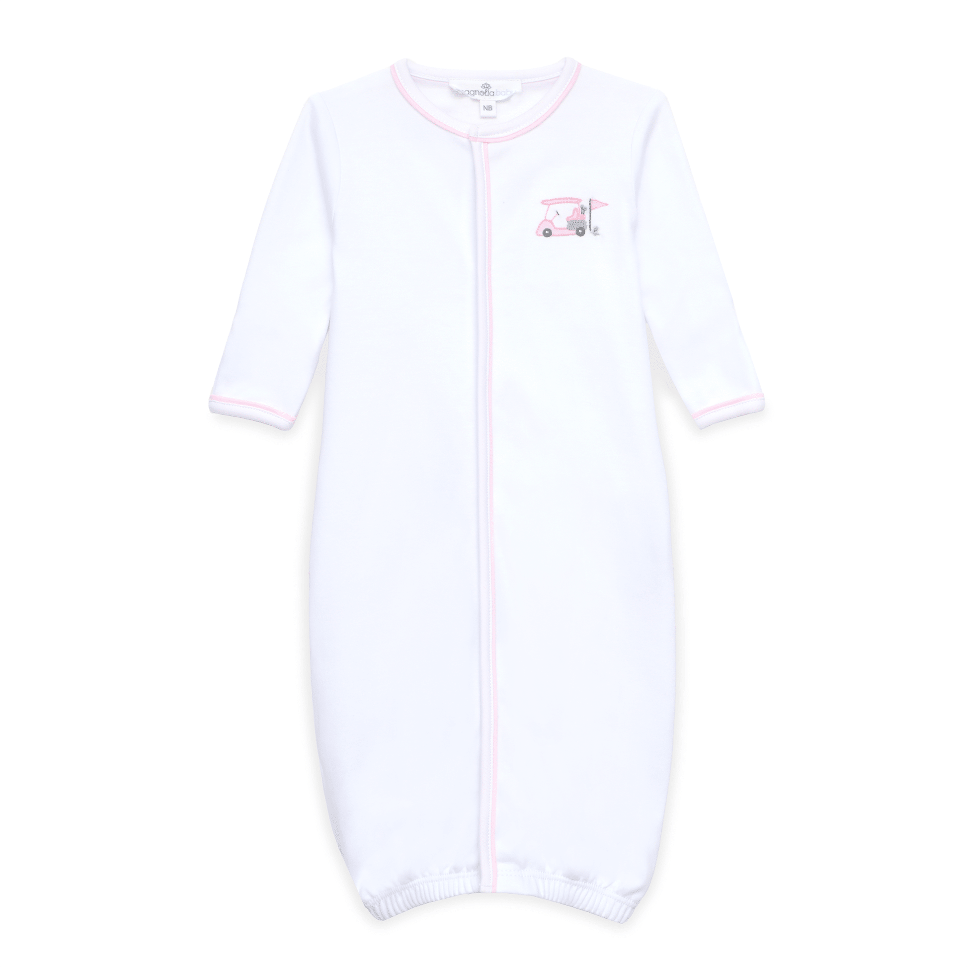 Little Golfer Ruffle Converter - Pink - Magnolia BabyConverter Gown
