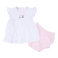 Little Golfer Ruffle Diaper Cover Set - Pink - Magnolia BabyDiaper Cover