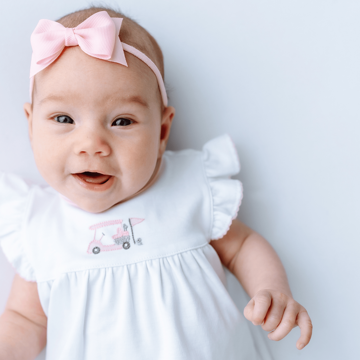 Little Golfer Ruffle Diaper Cover Set - Pink - Magnolia BabyDiaper Cover