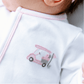 Little Golfer Ruffle Footie - Pink - Magnolia BabyFootie