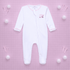 Little Golfer Ruffle Zip Footie - Pink - Magnolia BabyFootie