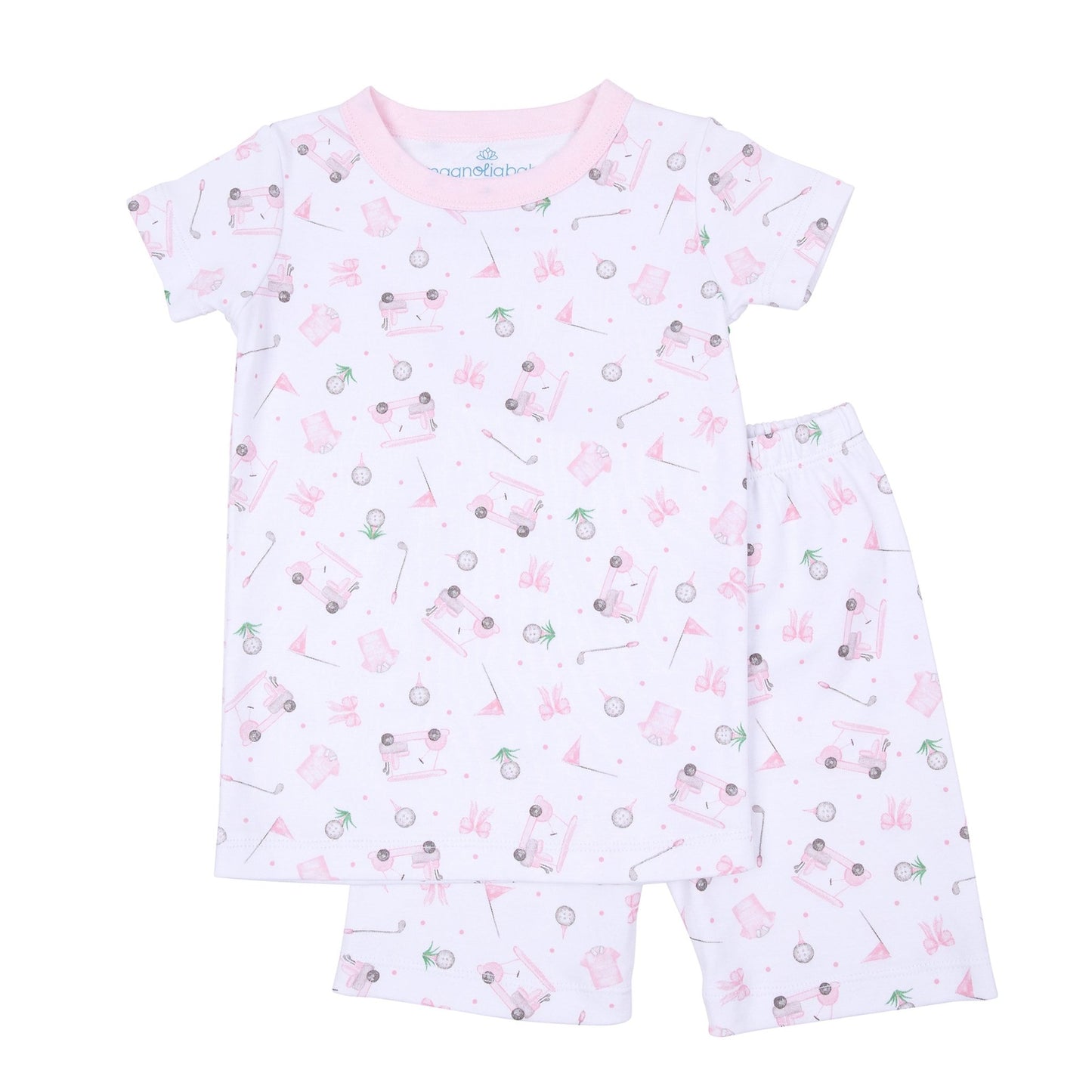 Little Golfer Short Pajamas - Pink - Magnolia BabyShort Pajamas