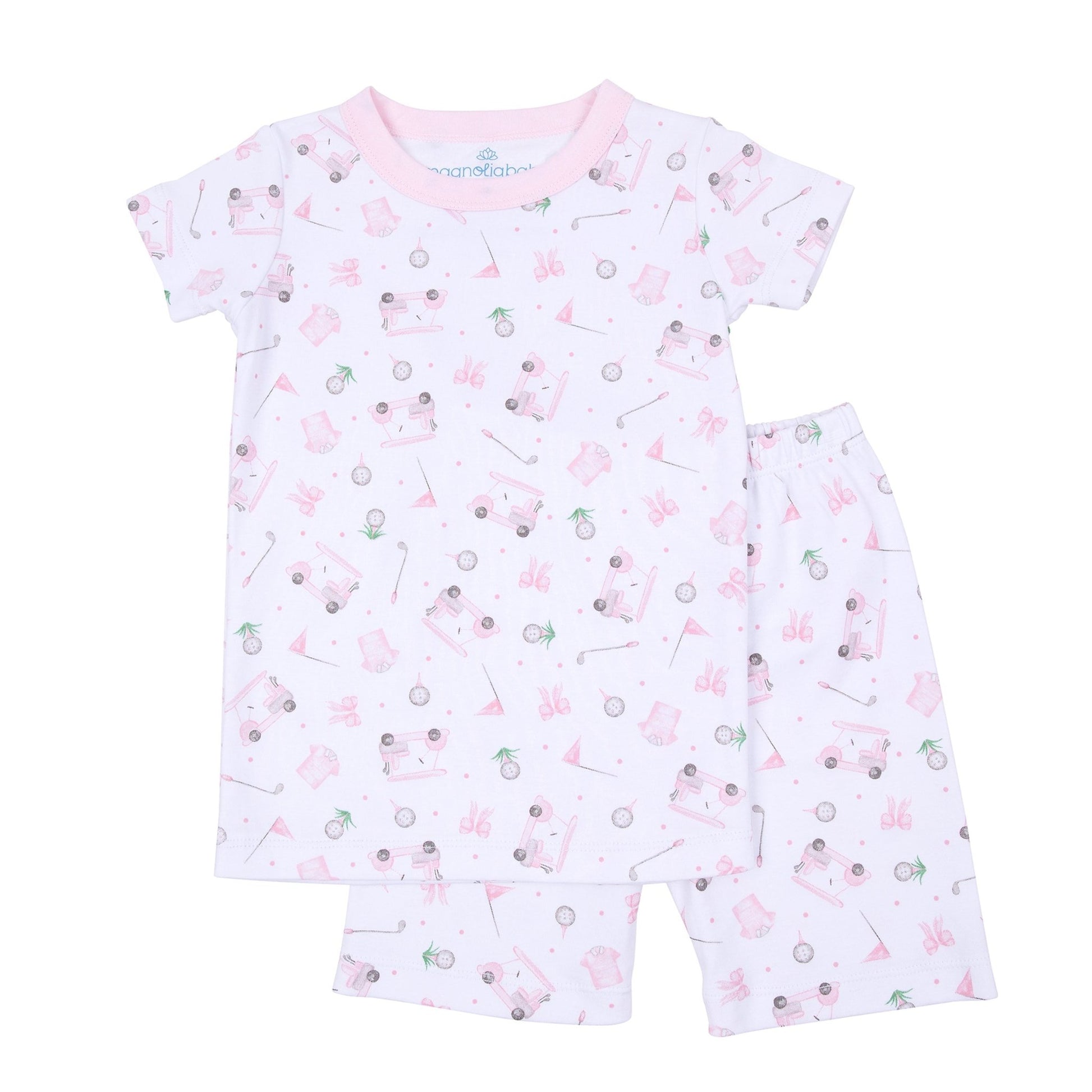 Little Golfer Short Pajamas - Pink - Magnolia BabyShort Pajamas
