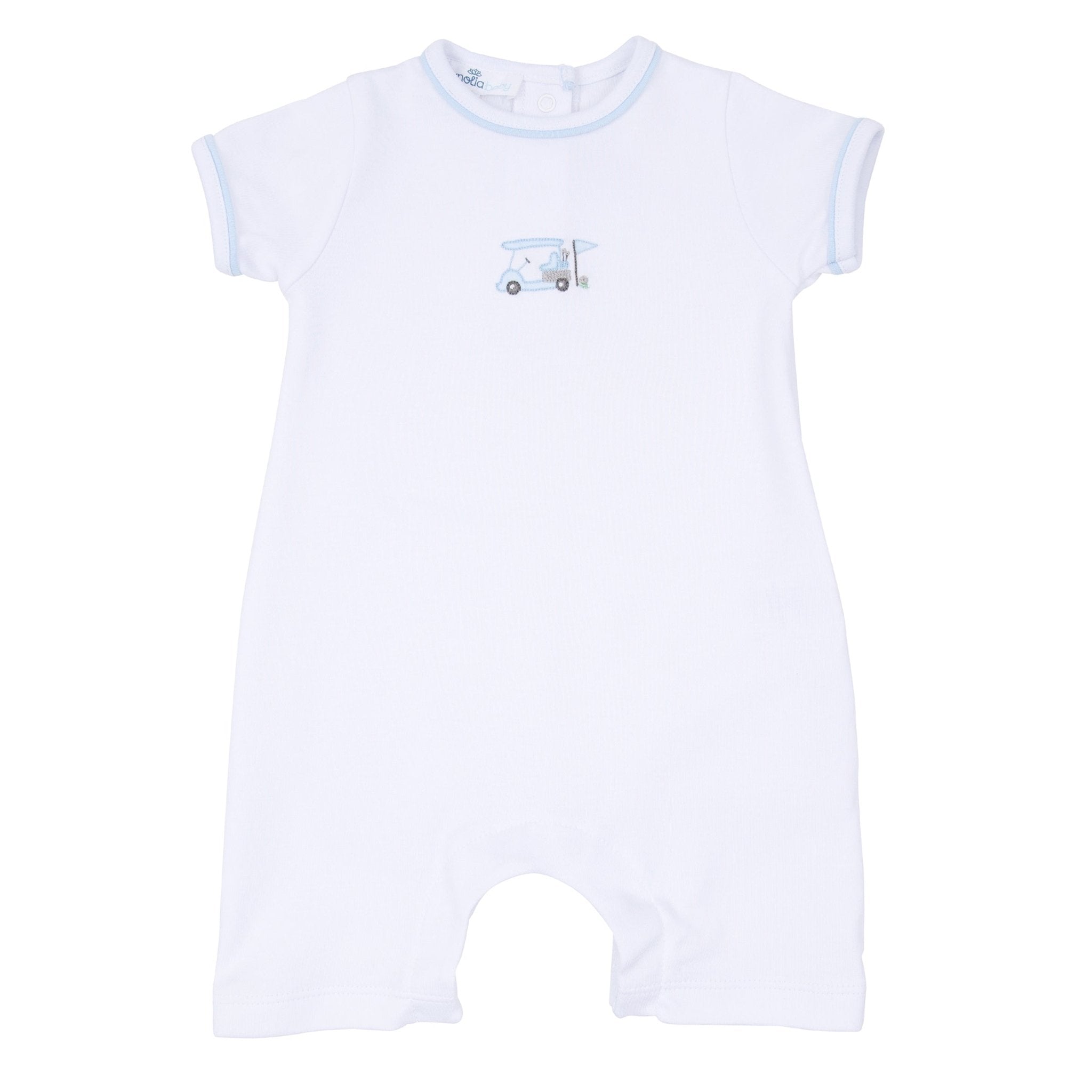 Little Golfer Short Playsuit - Light Blue - Magnolia BabyShort Playsuit