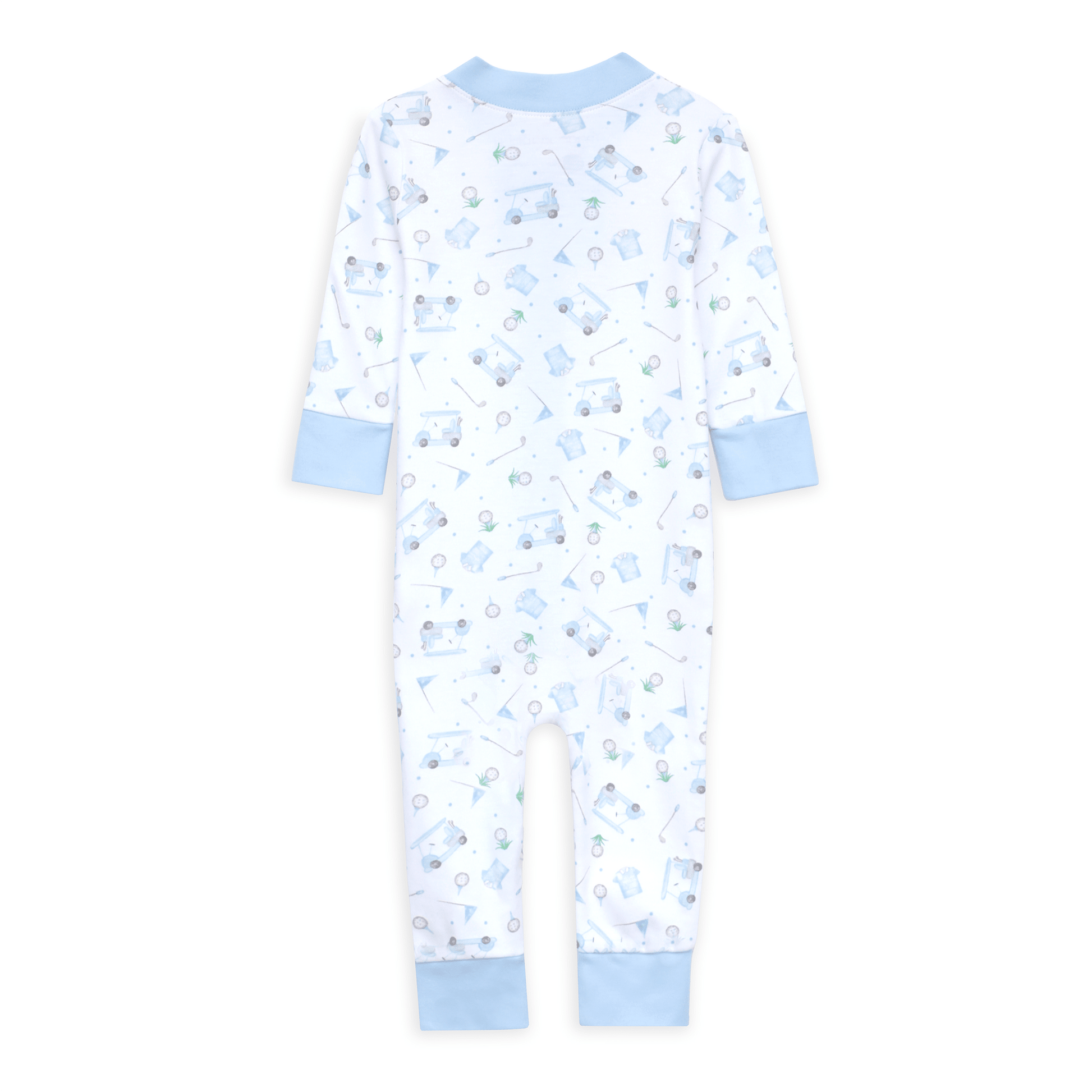 Little Golfer Zip Pajamas - Light Blue - Magnolia BabyZipper Pajamas