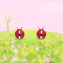  Little Ladybug Pierced Earrings - Magnolia BabyEarrings