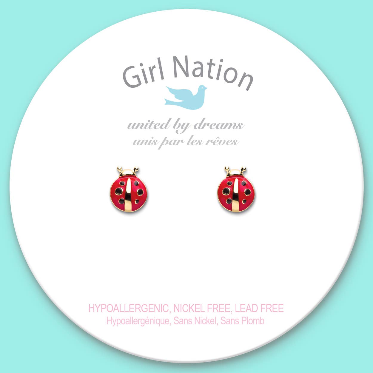 Little Ladybug Pierced Earrings - Magnolia BabyEarrings